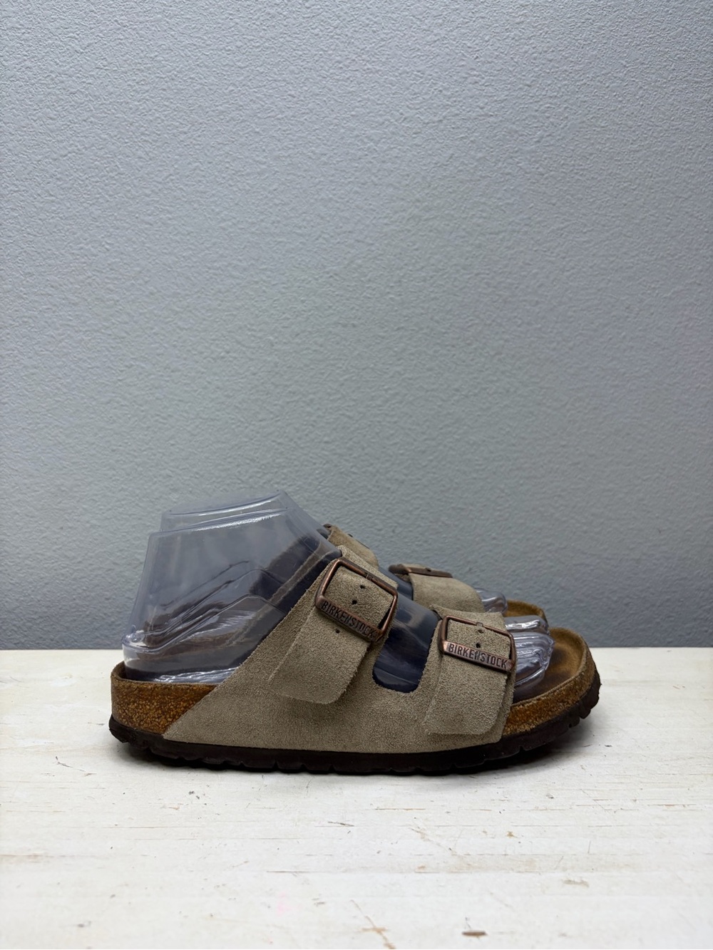 Birkenstock Brown Suede Arizona Sandals Size 37 - Picture 3 of 8